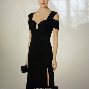 Evening gown 3/4 length black
